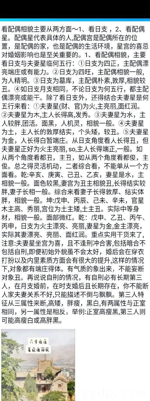 子午卯酉配偶漂亮端庄 子午卯酉长相特点